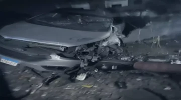 تصادم مروع على طريق المنصورية يوقف الحركة ويصيب قائدين والنيابة تحقق 1